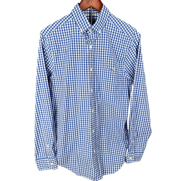 Vineyard Vines Other - Vineyard Vines Mens Classic Fit Tucker Shirt Blue White Gingham Check Small S